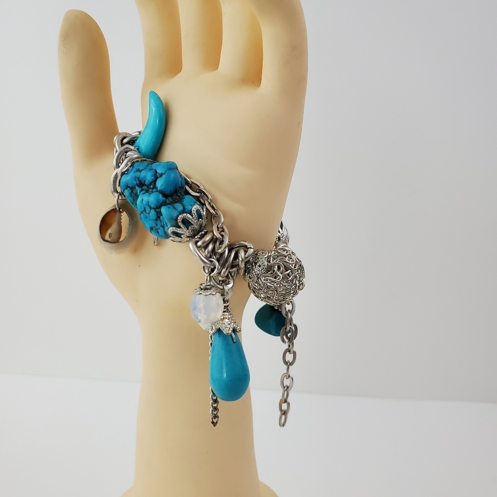 Vintage Southwestern Turquoise Beaded Bracelet